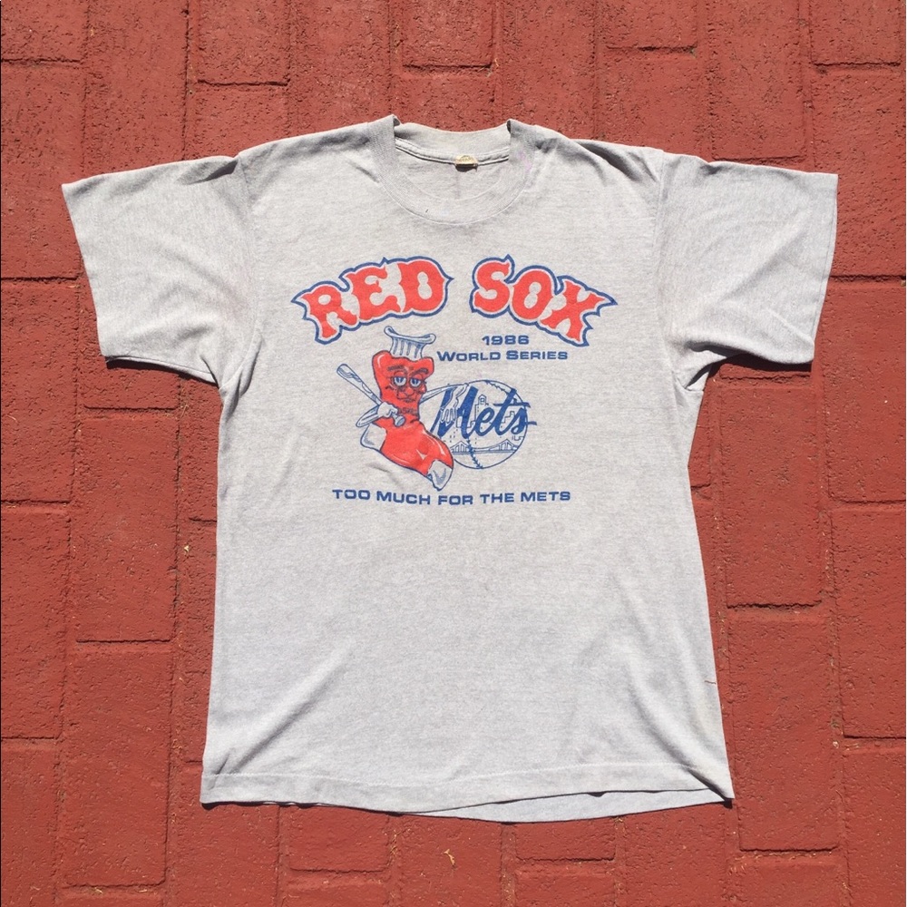 RARE✨Vtg 1986 Red Sox World Series T-Shirt